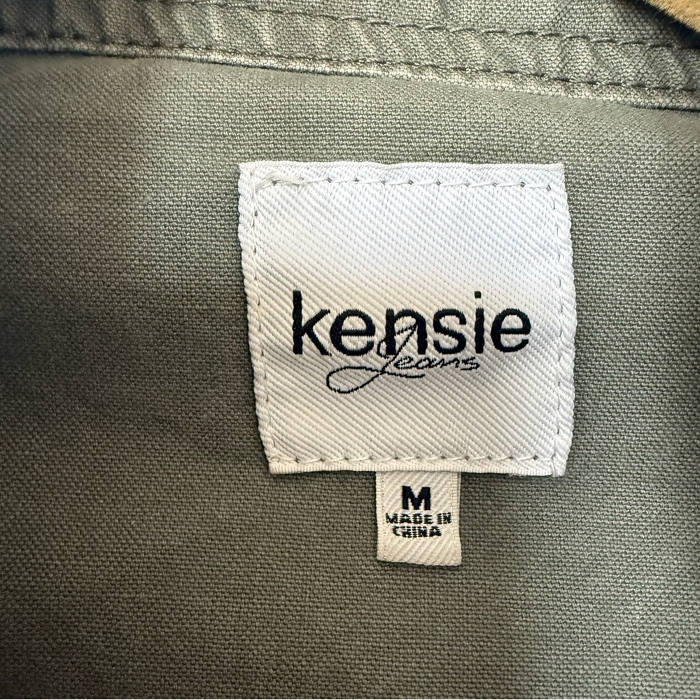 Kensie Military Green Utility 100% Cotton Jacket size M - Picture 6 of 7